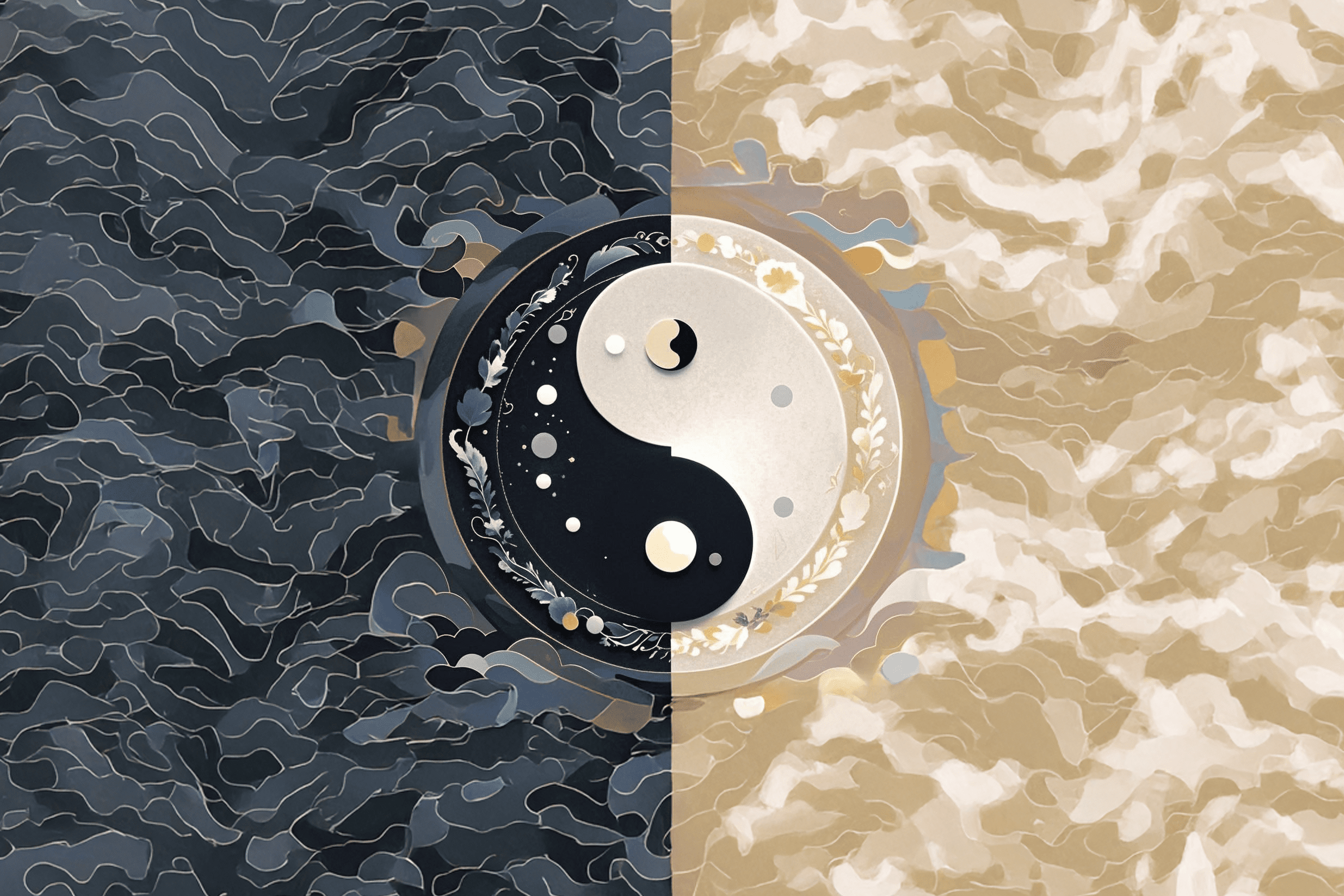 Yin-yang symbol represent harmony